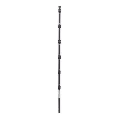 EPCOM INDUSTRIAL - Poste con 6 Aisladores de PASO  para Cerca Electrificada. Tubo Galva. de 1.4m, cal. 18 de 1" Diam. + Pintura Negra.