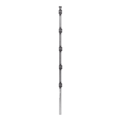 EPCOM INDUSTRIAL - Poste de Paso de 1.2m para Cerca Electrificada.Tubo Galvanizado cal. 18 de 1"Diam. con Tapón y 5 Aisladores Instalados.