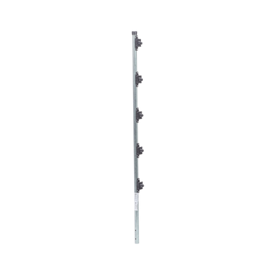 EPCOM INDUSTRIAL - Poste con altura de 1m para cercos eléctricos/ Incluye base multiposicion fabricado 100% con acero galvanizado con 5 aisladores de paso