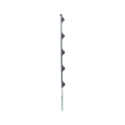 EPCOM INDUSTRIAL - Poste con altura de 1m para cercos eléctricos/ Incluye base multiposicion fabricado 100% con acero galvanizado con 5 aisladores de paso