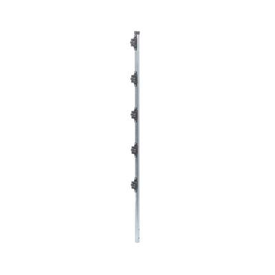 EPCOM INDUSTRIAL - Poste con altura de 1m para cercos eléctricos/ Incluye base multiposicion fabricado 100% con acero galvanizado con 5 aisladores de paso