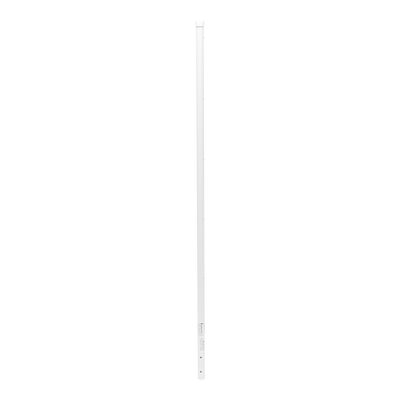 EPCOM INDUSTRIAL - Poste de Esquina Blanco de Acero Galv. de 1.2m para Cerca Electrificada  cal. 18 de 1" Diam. para 5 Aisladores (No incluidos).