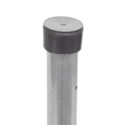 EPCOM INDUSTRIAL - Poste de ESQUINA para Cerca Electrificada. Tubo Galvanizado cal. 18 de 1" Diam. y 0.8m Alto con Tapón, ideal para 3 Aisladores