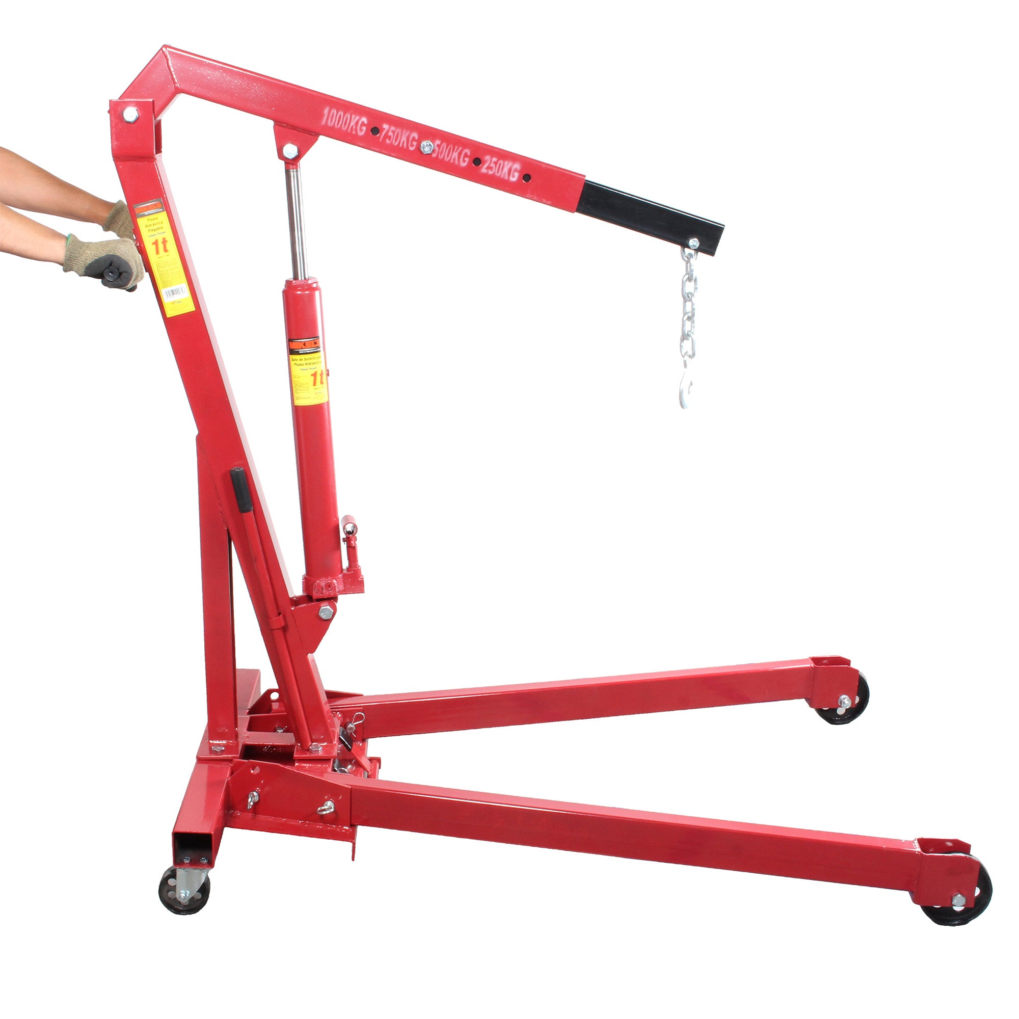 Pluma hidráulica para motor plegable (1 ton)