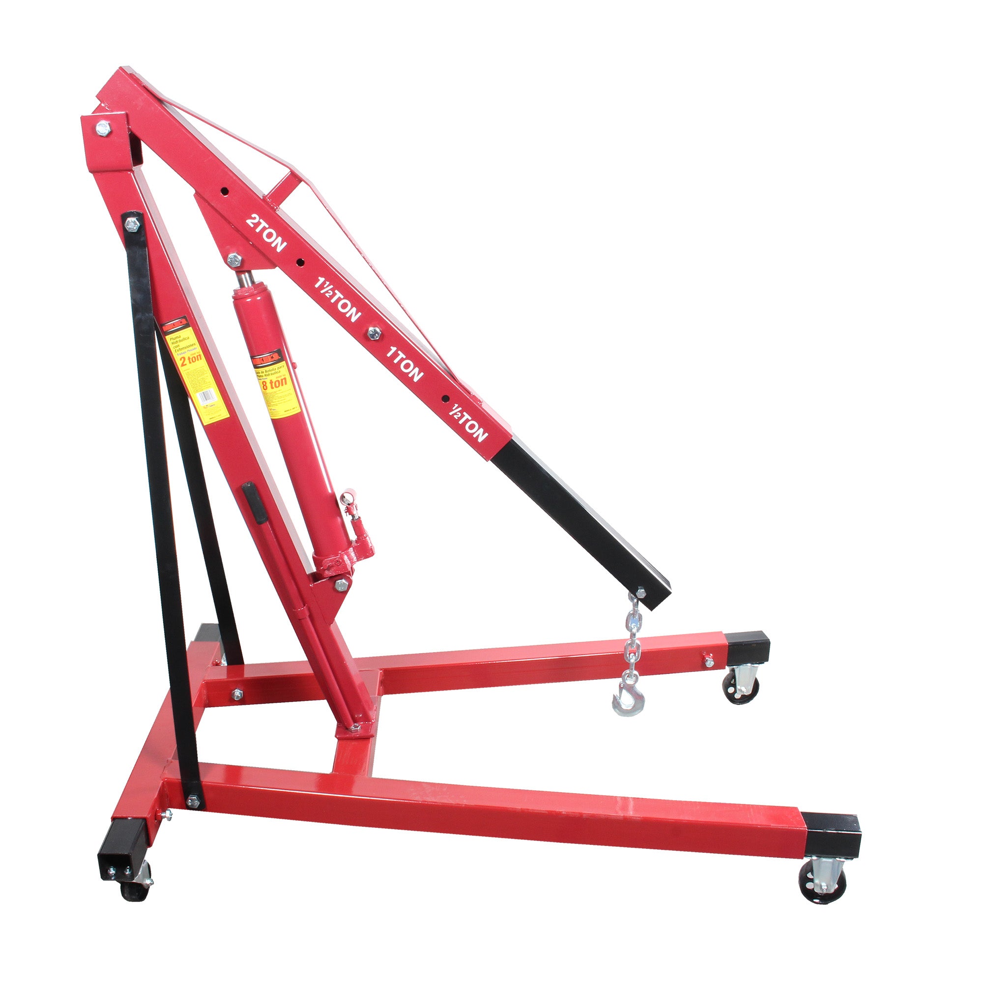 Pluma hidráulica para motor con extensiones (2 ton)