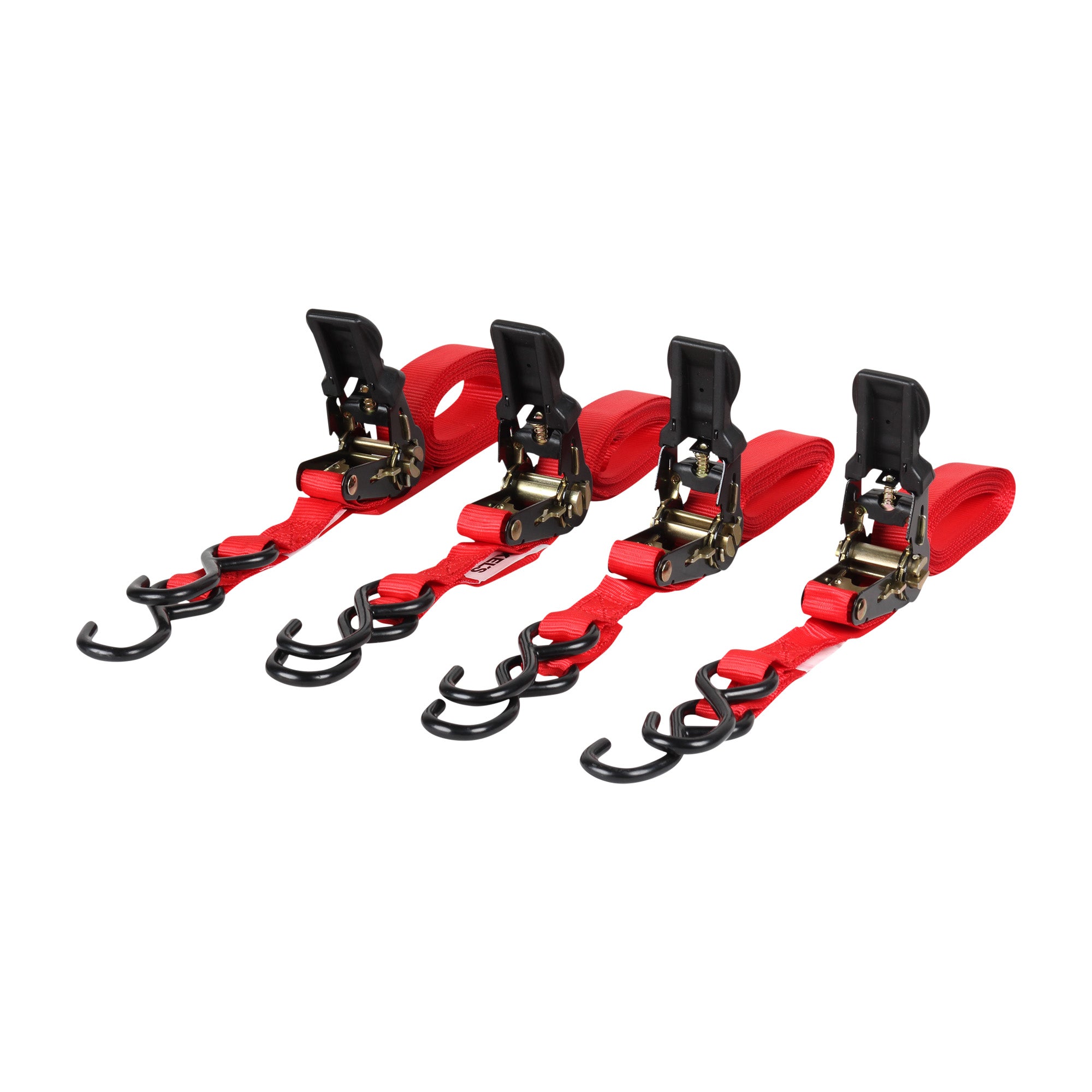 Ganchos tensores con matraca 4 pzas (4.5 mts, 450 kgs)