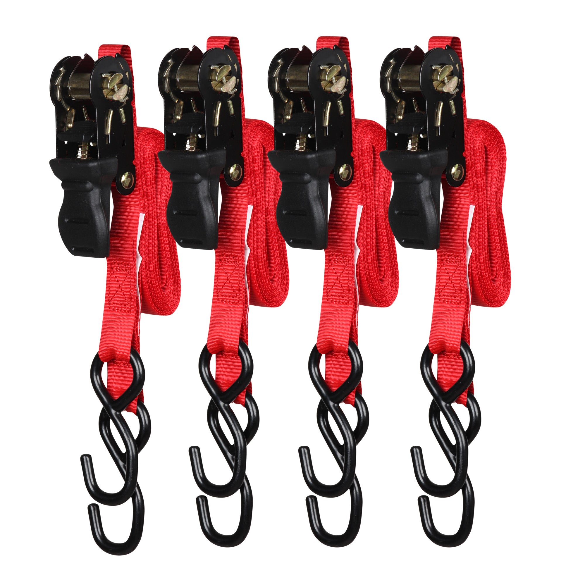 Ganchos tensores con matraca 4 pzas (4.5 mts, 450 kgs)