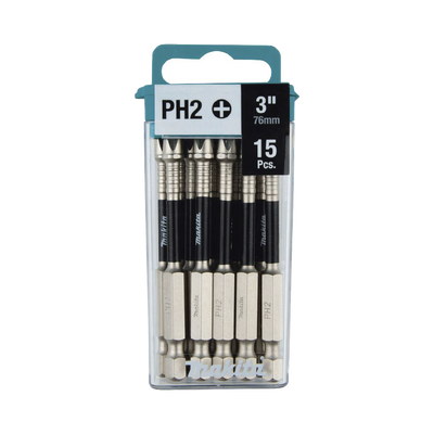 MAKITA - Broca Reforzada de 3" Phillips #2 Impact XPS®, Paq. c/15 piezas