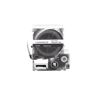 PANDUIT - Casete de Etiquetas Magnéticas de Cinta Continua, Color Blanco Sobre Negro, Uso Interior, 36 mm (1.42 pulgadas) de Ancho x 1.5 Metros (4.92 pies) de Largo