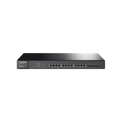 TP-LINK - Switch Smart JetStream Gigabit L2, 12 Puertos 10GBase-T y 4 Ranuras SFP+