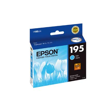 EPSON - TINTA EPSON T195 XP-101 201 211 CYAN