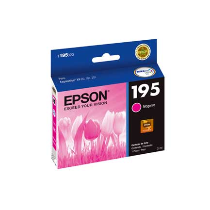 EPSON - TINTA EPSON T195 XP-101 201 211 MAGENTA
