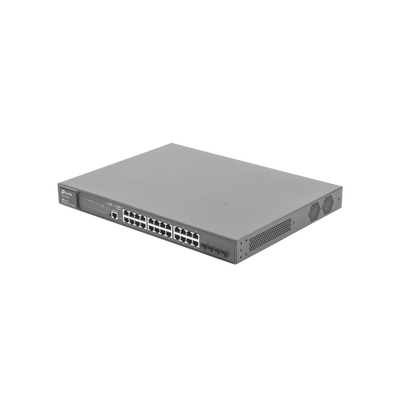 TP-LINK - Switch JetStream Gigabit administrable Capa 2, 24 puertos 10/100/1000 Mbps + 4 puertos SFP