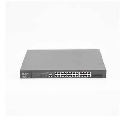 TP-LINK - Switch JetStream Gigabit administrable Capa 2, 24 puertos 10/100/1000 Mbps + 4 puertos SFP