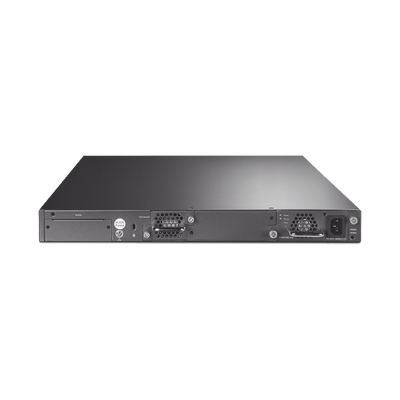 TP-LINK - Switch Core JetStream administrable capa 3, 24 puertos RJ45 Gigabit, 4 puertos SFP combo, hasta 4 ranuras SFP+, apilamiento de hasta 8.