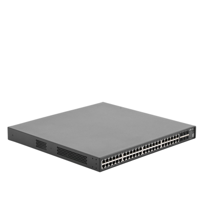 TP-LINK - Switch Core JetStream administrable capa 3, 48 puertos RJ45 Gigabit, 4 puertos SFP, hasta 4 ranuras SFP+, apilamiento de hasta 8