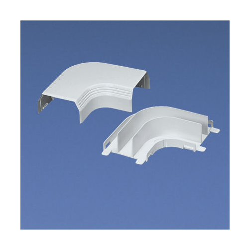 PANDUIT - Curva de radio controlado, para uso con canaleta T45, Material PVC Rígido, Color Blanco