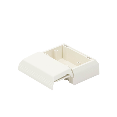 PANDUIT - Caja Superficial Con Bisagras de Instalación a Presión, Para Canaletas T45, Material PVC Rígido, Color Blanco Mate