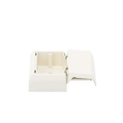 PANDUIT - Caja Superficial Con Bisagras de Instalación a Presión, Para Canaletas T45, Material PVC Rígido, Color Blanco Mate