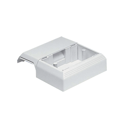 PANDUIT - Caja Superficial Con Bisagras de Instalación a Presión, Para Canaletas T45, Material PVC Rígido, Color Blanco Mate