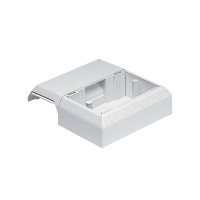 PANDUIT - Caja Superficial Con Bisagras de Instalación a Presión, Para Canaletas T45, Material PVC Rígido, Color Blanco Mate