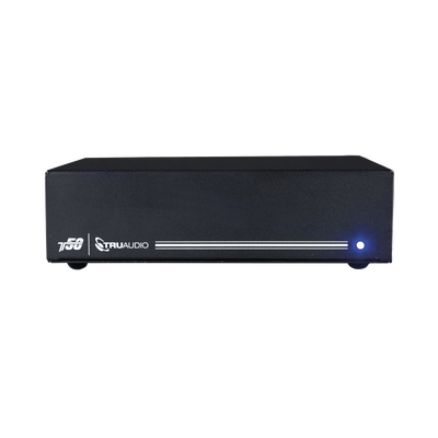 TRUAUDIO - Amp Clase D | 2 Canales 50W | Con Aprendizaje IR | Salida Sub | Estéreo, Bridge, Múltiples Amplificadores | 4-8Ω