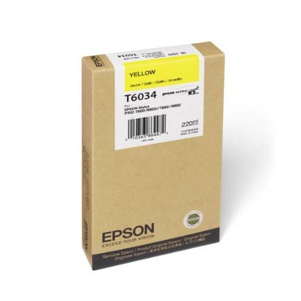 EPSON - Tinta Epson Stylus Pro 7800/7880/9800/9880 220ml Color Amarillo