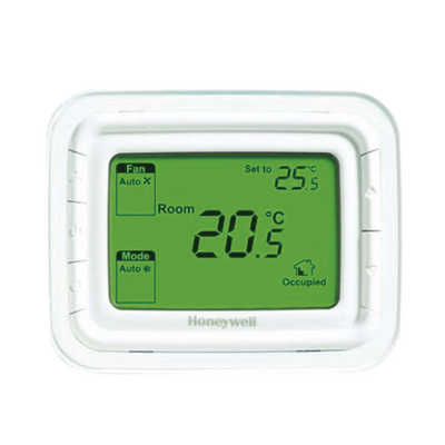 HONEYWELL HOME RESIDEO - Termostato No Programable, Horizontal 2 o 4 TUBOS, 220 VAC, Pantalla Verde