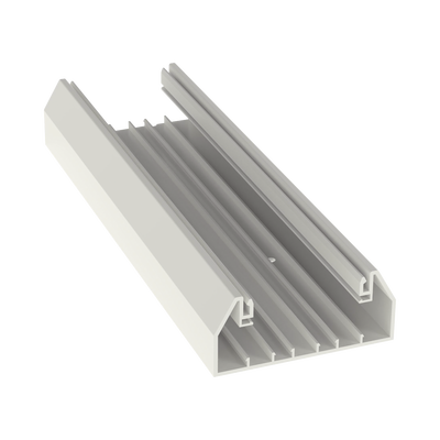 PANDUIT - Base para canaleta T-70, de PVC rígido, con orificios perforados para montaje, 103.3 x 44.9 x 2400 mm, Color Blanco Mate