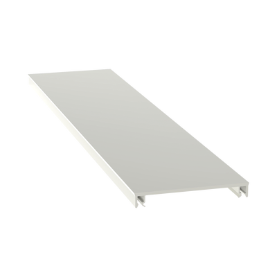 PANDUIT - Cubierta para canaleta T-70, de PVC rígido, 70.1 x 9.1 x 2400 mm, Color Blanco Mate