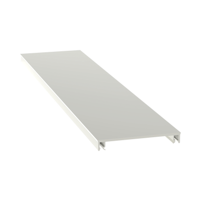 PANDUIT - Cubierta para canaleta T-70, de PVC rígido, 70.1 x 9.1 x 2400 mm, Color Blanco Mate