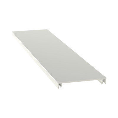 PANDUIT - Cubierta para canaleta T-70, de PVC rígido, 70.1 x 9.1 x 1828.8 mm, Color Blanco