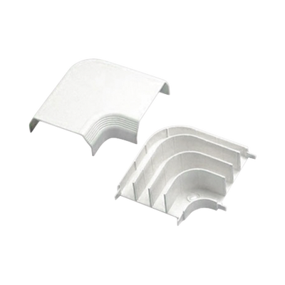 PANDUIT - Curva de radio controlado, para uso con canaleta T70, Material PVC Rígido, Color Blanco Mate