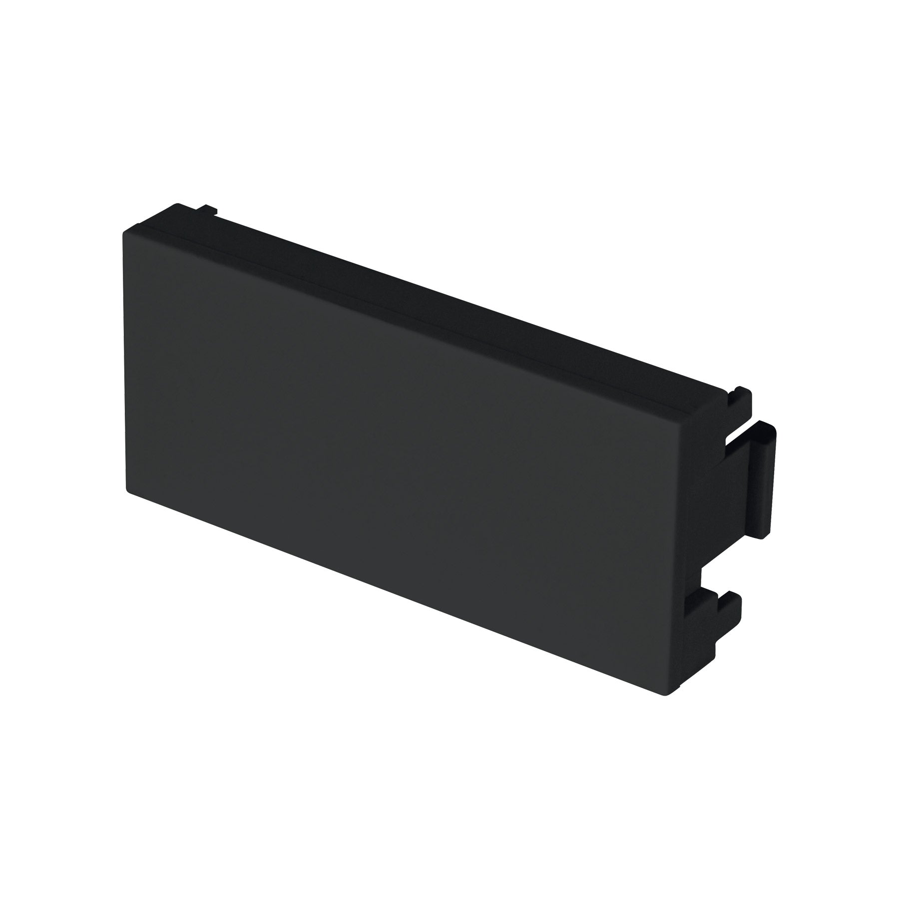 Tapon ciego negro de 1 modulo, linea Lisboa, Volteck
