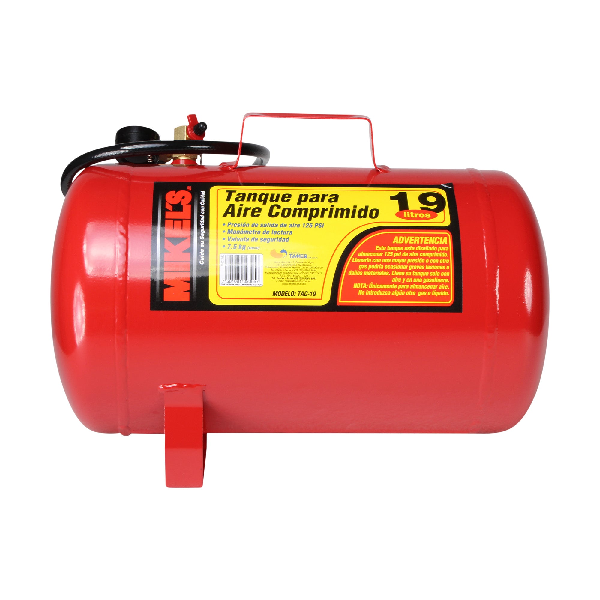 Tanque para aire comprimido (19 lts)