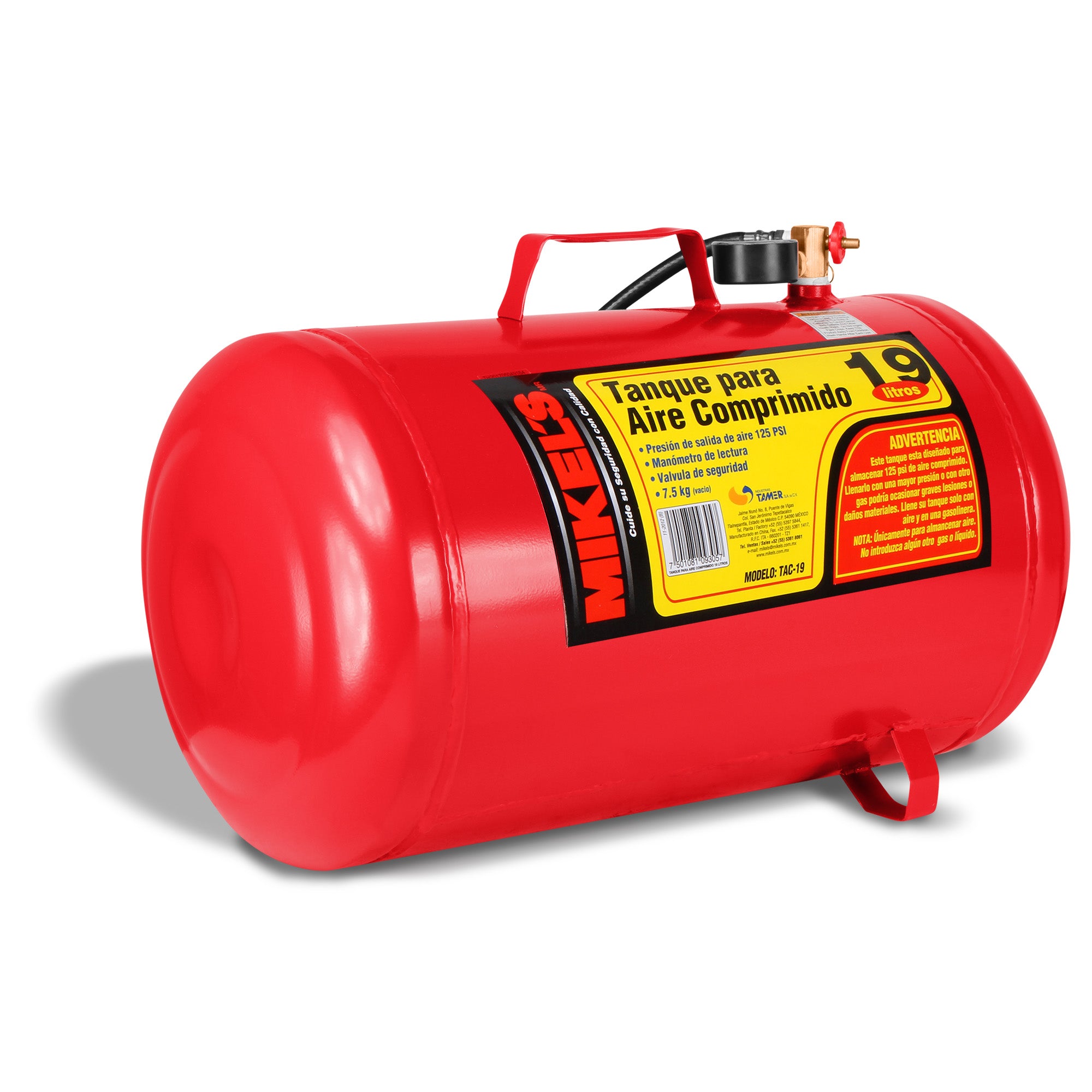 Tanque para aire comprimido (19 lts)