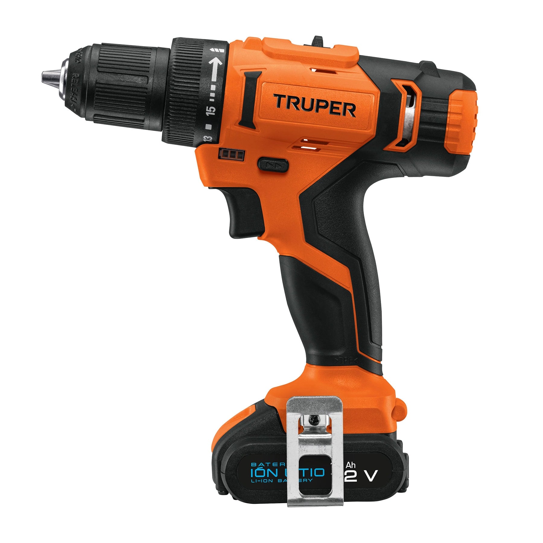 Taladro 3/8', 12V, 1 bateria 2Ah, PRO