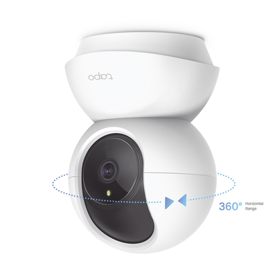 TP-LINK - Cámara IP Wi-Fi para hogar, 3 megapixel, audio doble vía, visión nocturna, notificación Push, acepta memoria Micro SD de para grabación.