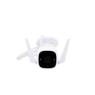 TP-LINK - Cámara IP Wi-Fi para exterior, 3 megapixel, audio doble vía, visión nocturna, notificación Push, acepta memoria Micro SD de para grabación.