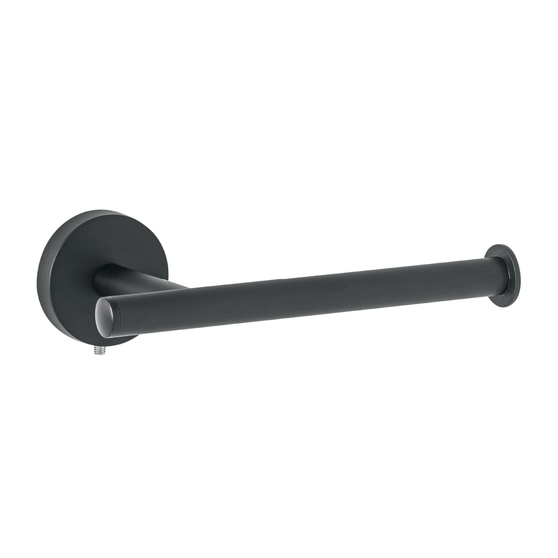 Portarrollo metalico acabado negro, Foset Tubig