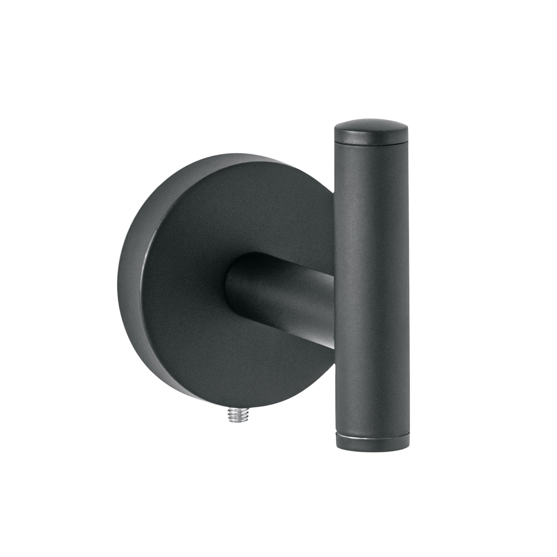 Gancho sencillo metalico acabado negro, Foset Tubig