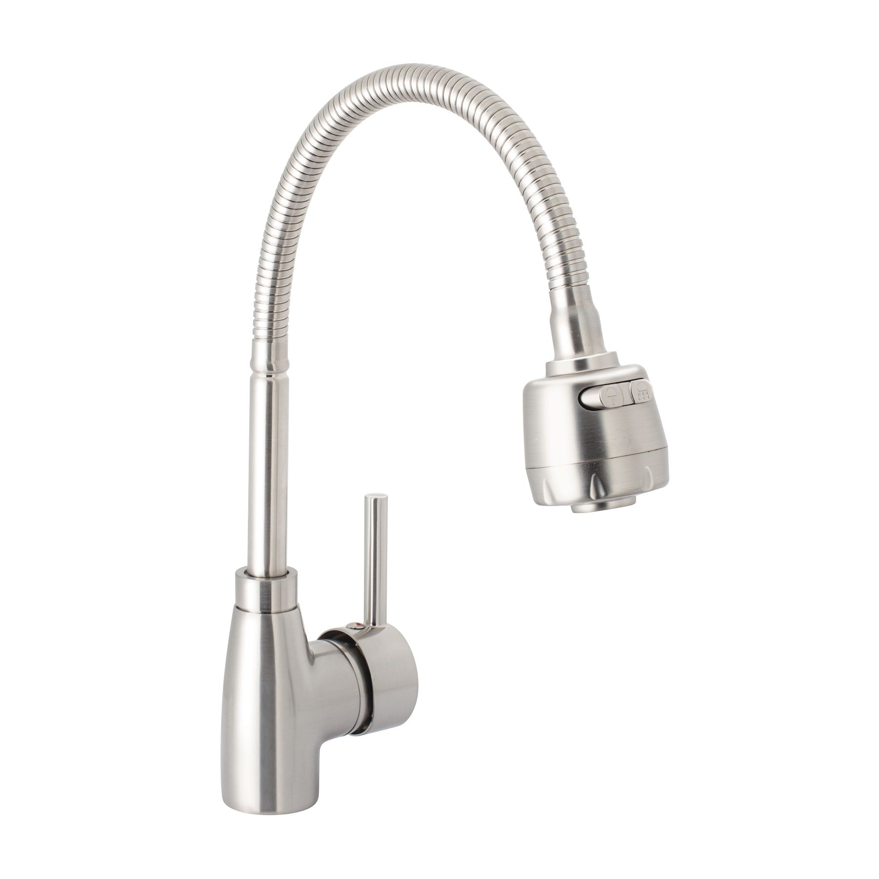 Monomando para fregadero con cuello flexible, satin, Tubig