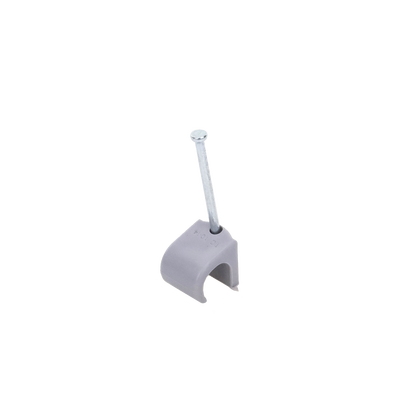 THORSMAN - Grapa para cable redondo de 10mm color gris (100pzs) (3104-00100)