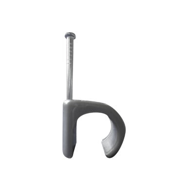 THORSMAN - Grapa para cable redondo de 14mm color gris (100pzs) (3105-00100)