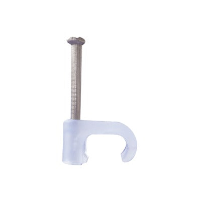 THORSMAN - Grapa para cable plano de 4mm color transparente (100pzs) (3208-00100)