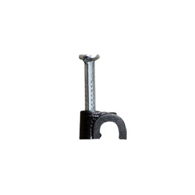 THORSMAN - Grapa para cable redondo de 4mm color negro (100Pzs) (3301-01300)