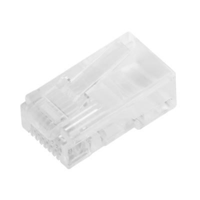 LINKEDPRO BY EPCOM - Bote con 100 Piezas de Plug Modular RJ45 Cat5e sin Blindaje, Chapado de Oro a 30 Micras para Durabilidad Extrema