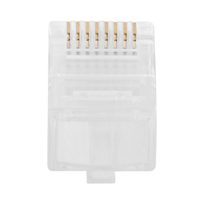 LINKEDPRO BY EPCOM - Bote con 100 Plugs Pass Through RJ45 Cat6 sin Blindaje, Chapado de Oro a 30 Micras para Durabilidad Extrema