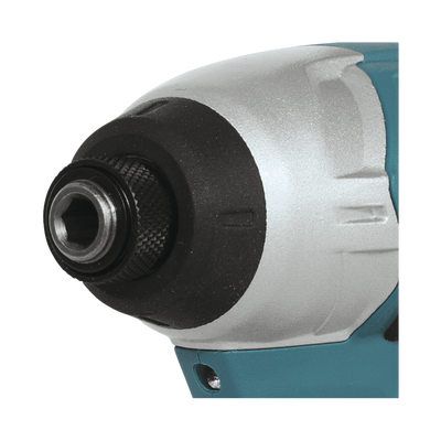 MAKITA - Atornillador de Impacto, entrada hexagonal de ¼”.  2 baterías de 12v de 1.5 amperes y cargador.