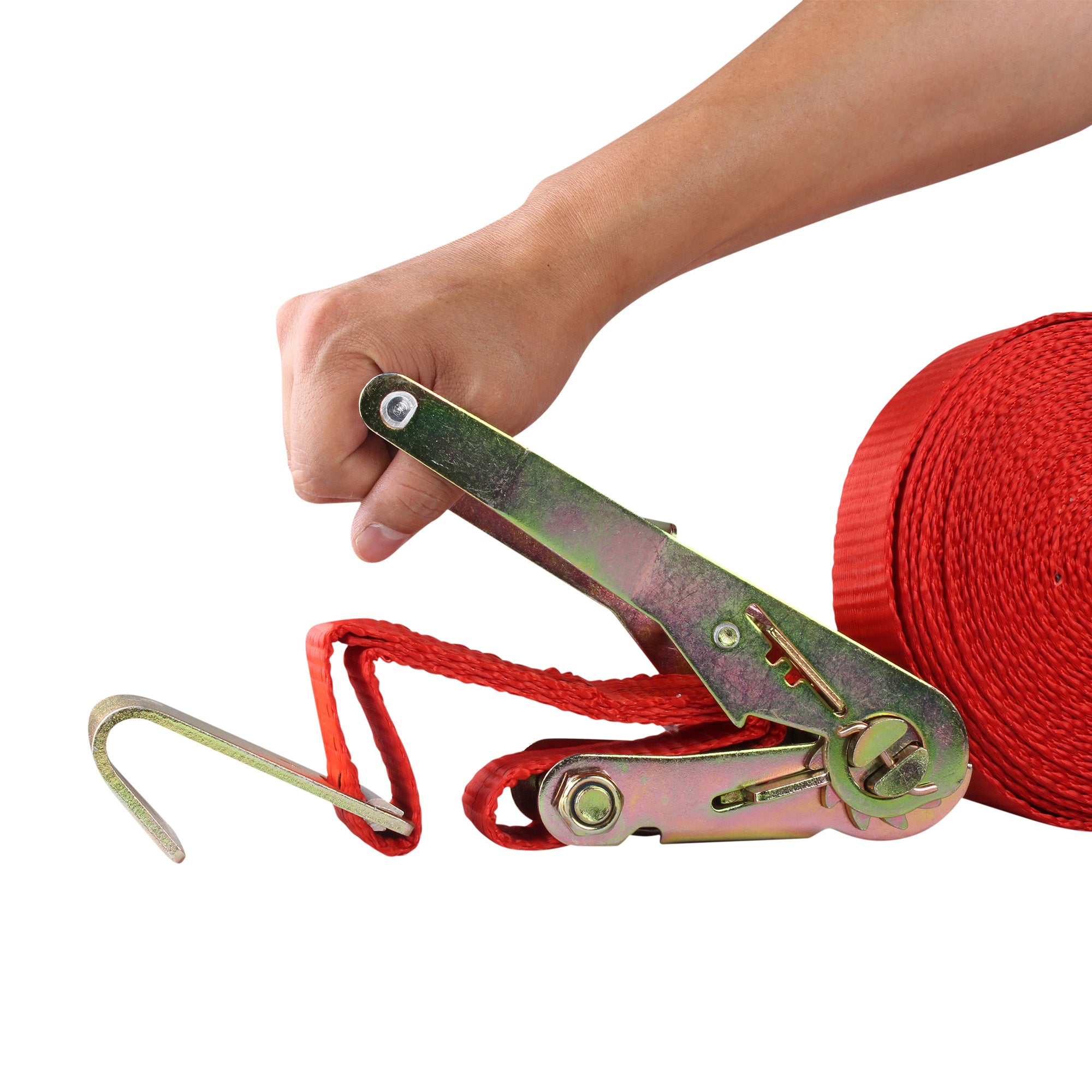 Cinturón tensor para sujetar carga (2”, 1.5 ton, 9 mts)